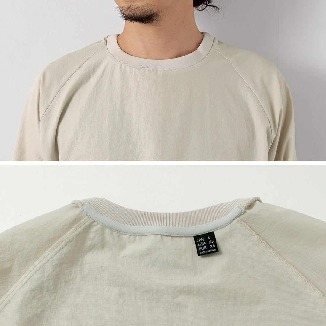 NANGA(ナンガ) ドットエアー コンフィー ロングスリーブTシャツ / メンズ 長袖 ロンT アウトドア 吸水速乾 ストレッチ