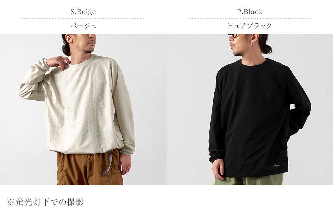 NANGA(ナンガ) ドットエアー コンフィー ロングスリーブTシャツ / メンズ 長袖 ロンT アウトドア 吸水速乾 ストレッチ