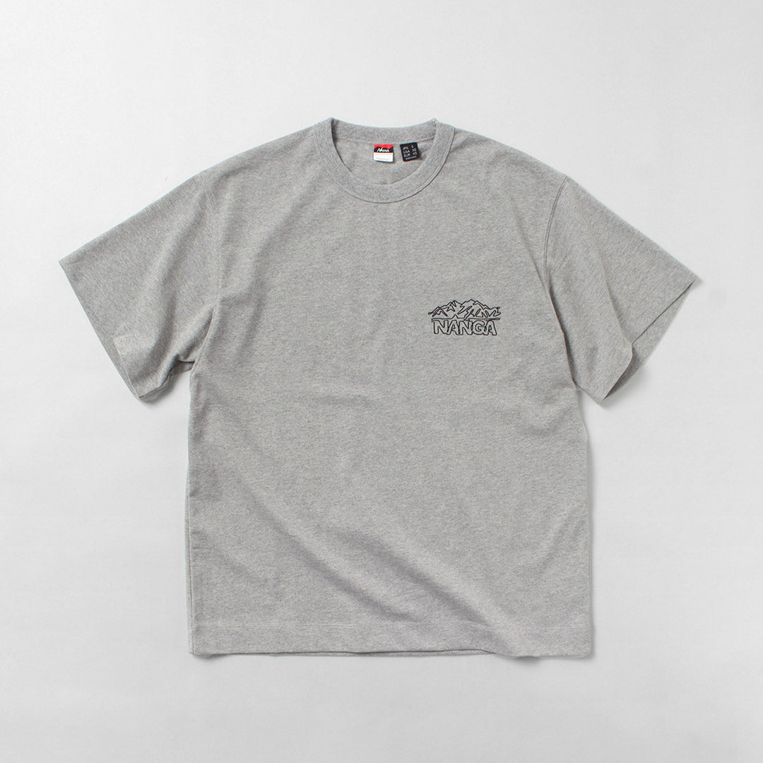 NANGA(ナンガ) エコハイブリッド ラインドローイング Tシャツ