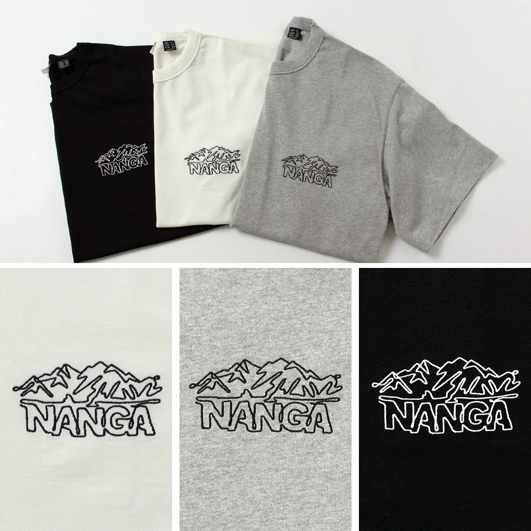 NANGA(ナンガ) エコハイブリッド ラインドローイング Tシャツ