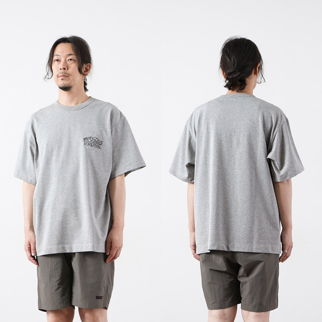 NANGA(ナンガ) エコハイブリッド ラインドローイング Tシャツ