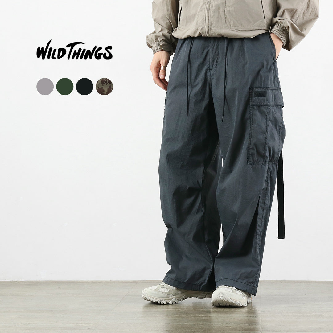 WILDTHINGS(ワイルドシングス) ダブルダイ ナイロン カーゴパンツ