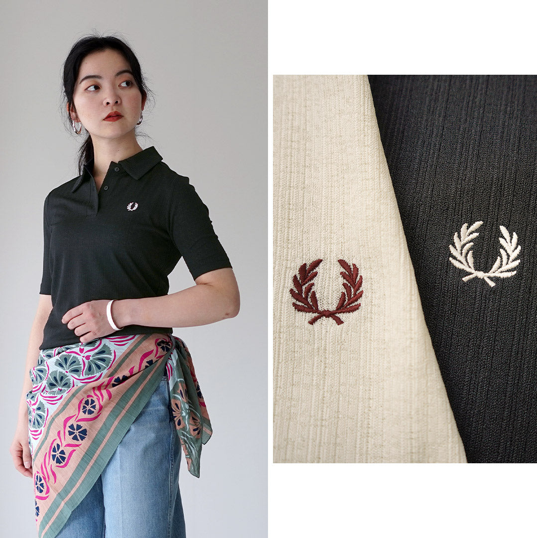 FRED PERRY(フレッドペリー) シアー リブ ポロシャツ