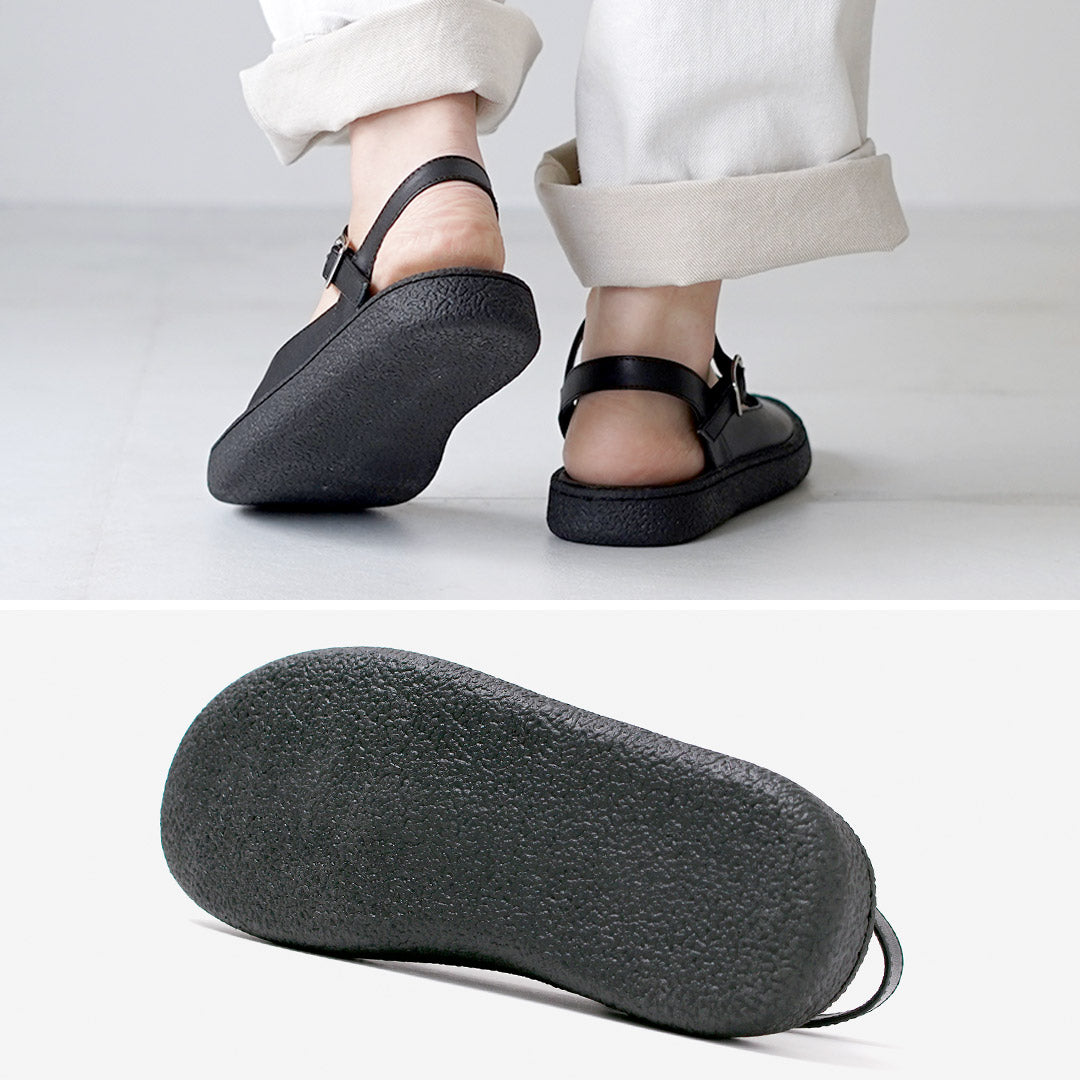 MOHI(モヒ) Tストラップ レザーサンダル