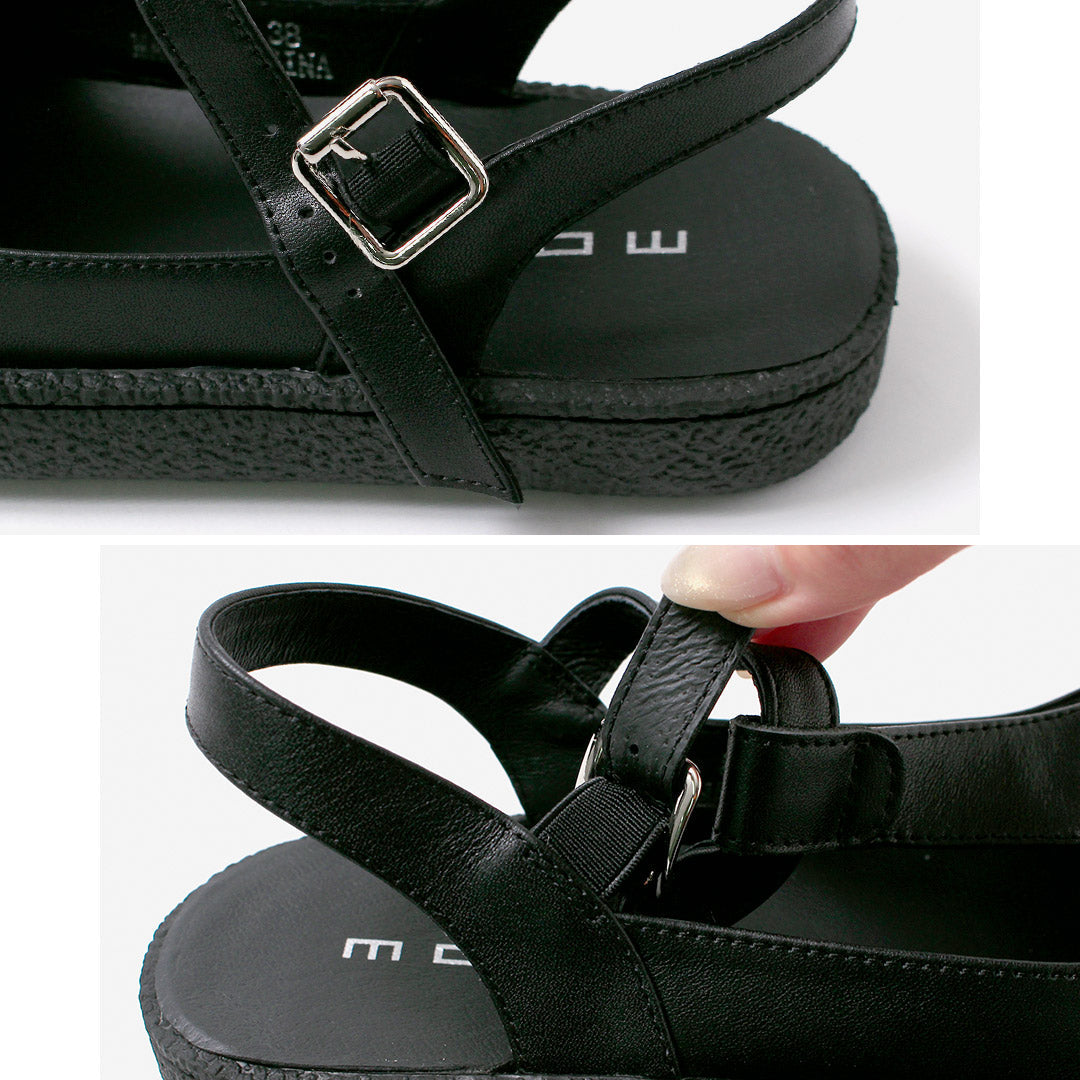 MOHI(モヒ) Tストラップ レザーサンダル