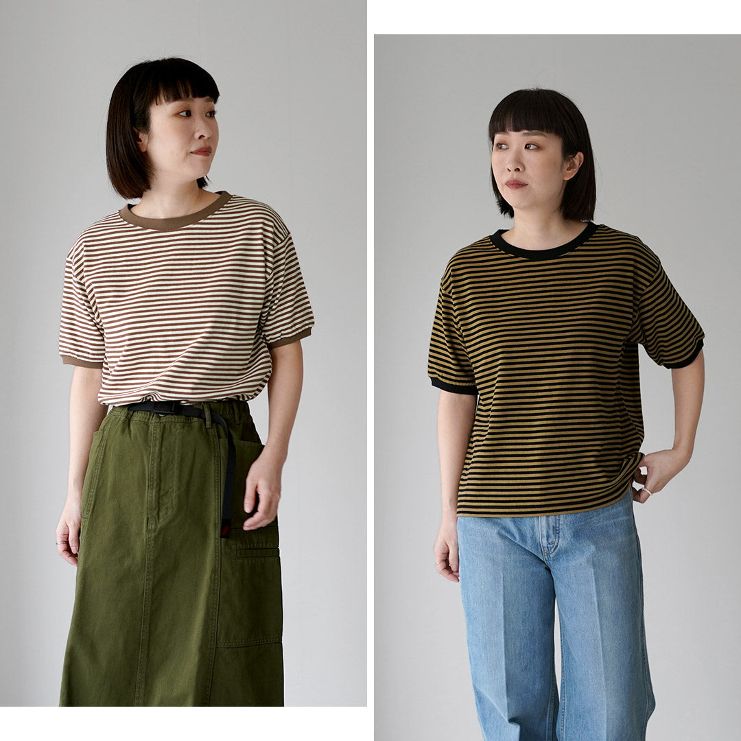 STAR STRIPE(スターストライプ) ボーダー リンガー Tシャツ