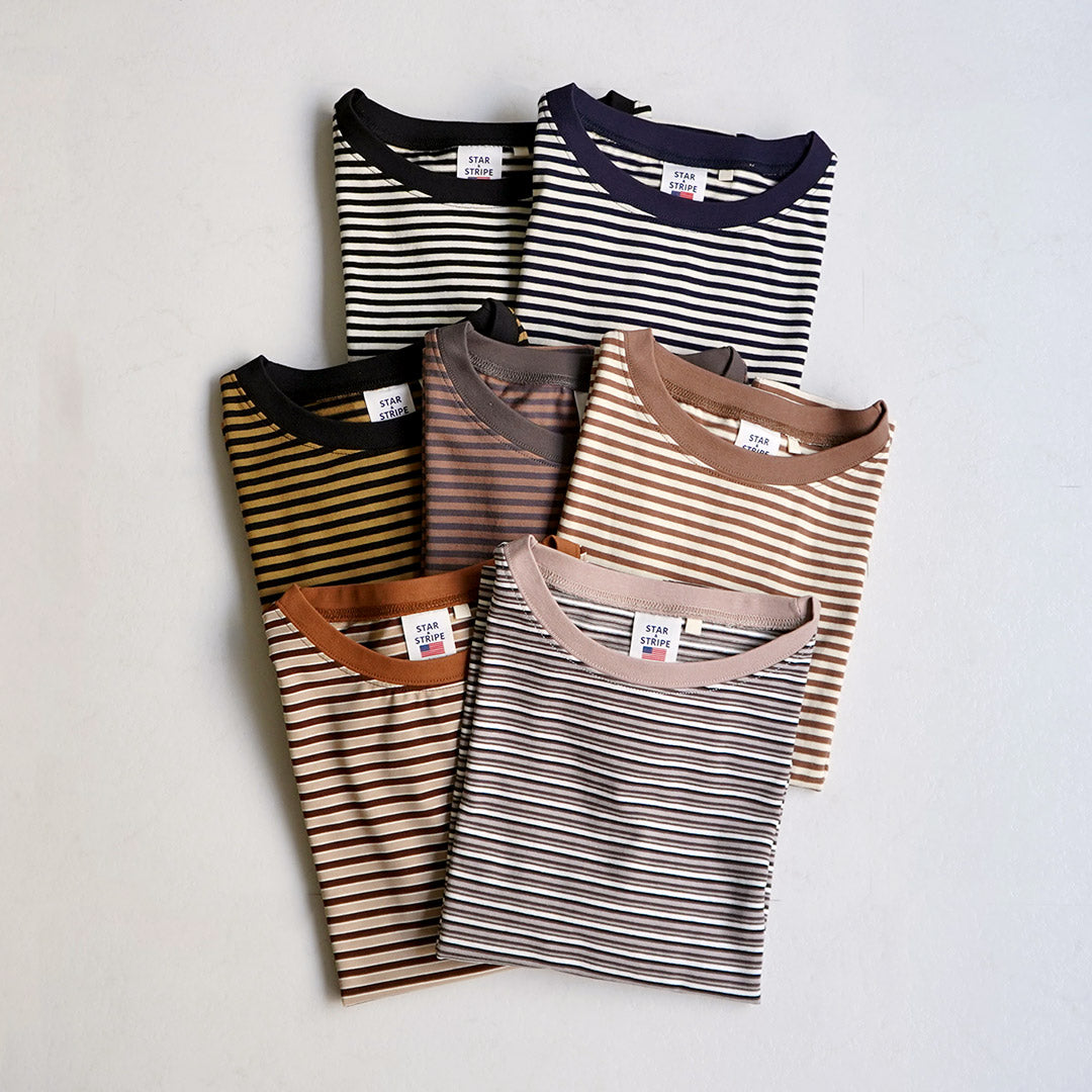 STAR STRIPE(スターストライプ) ボーダー リンガー Tシャツ
