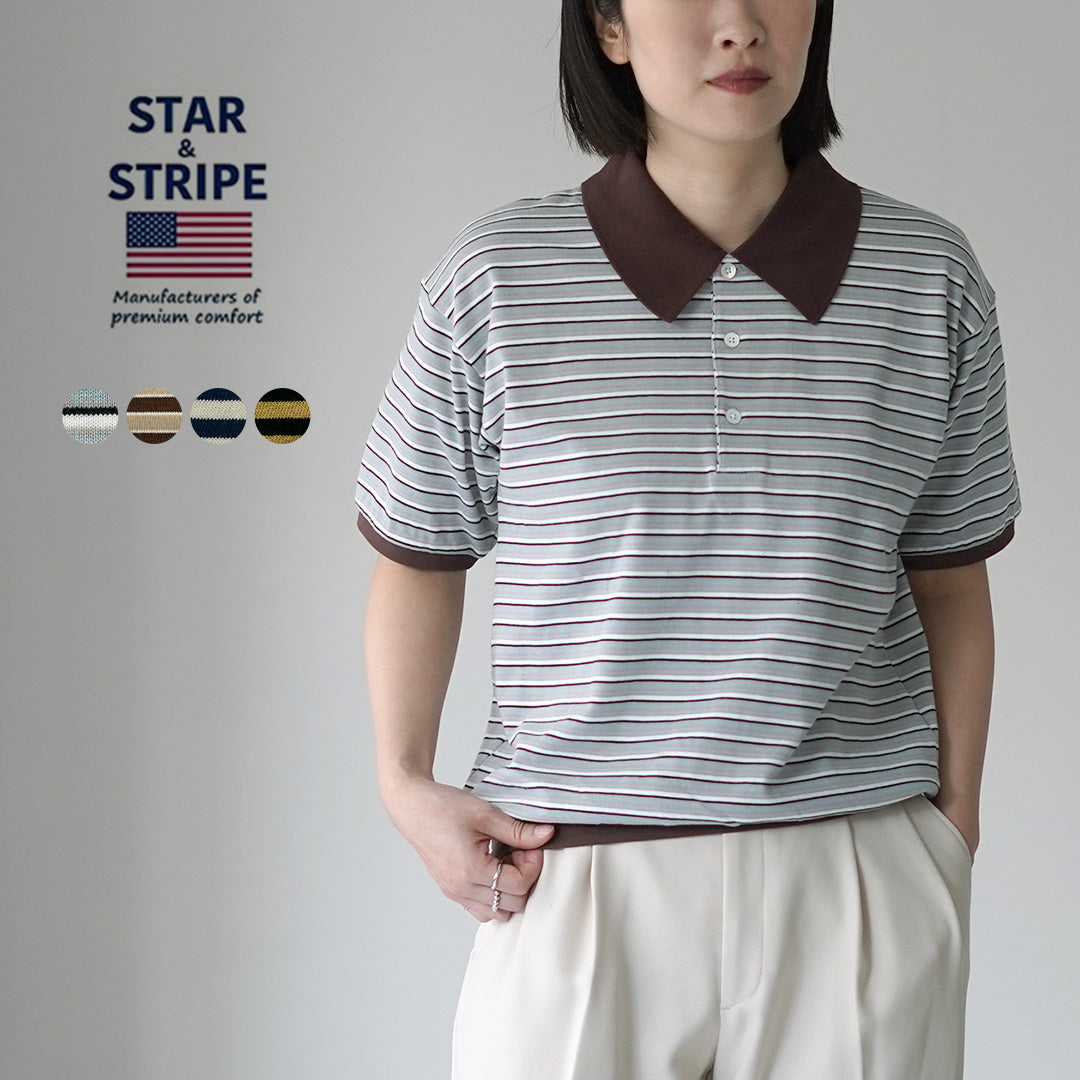 STAR STRIPE(スターストライプ) ボーダー ポロシャツ