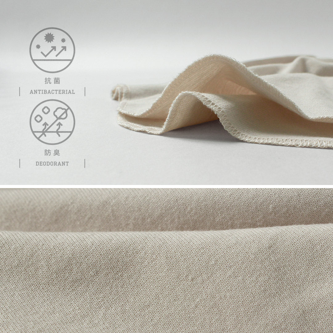 HEALTHKNIT(ヘルスニット)×RAG 別注 7分袖 ラグランスリーブ クルーネックTシャツ オープンエンド ドライジャージ 抗菌・防臭加工