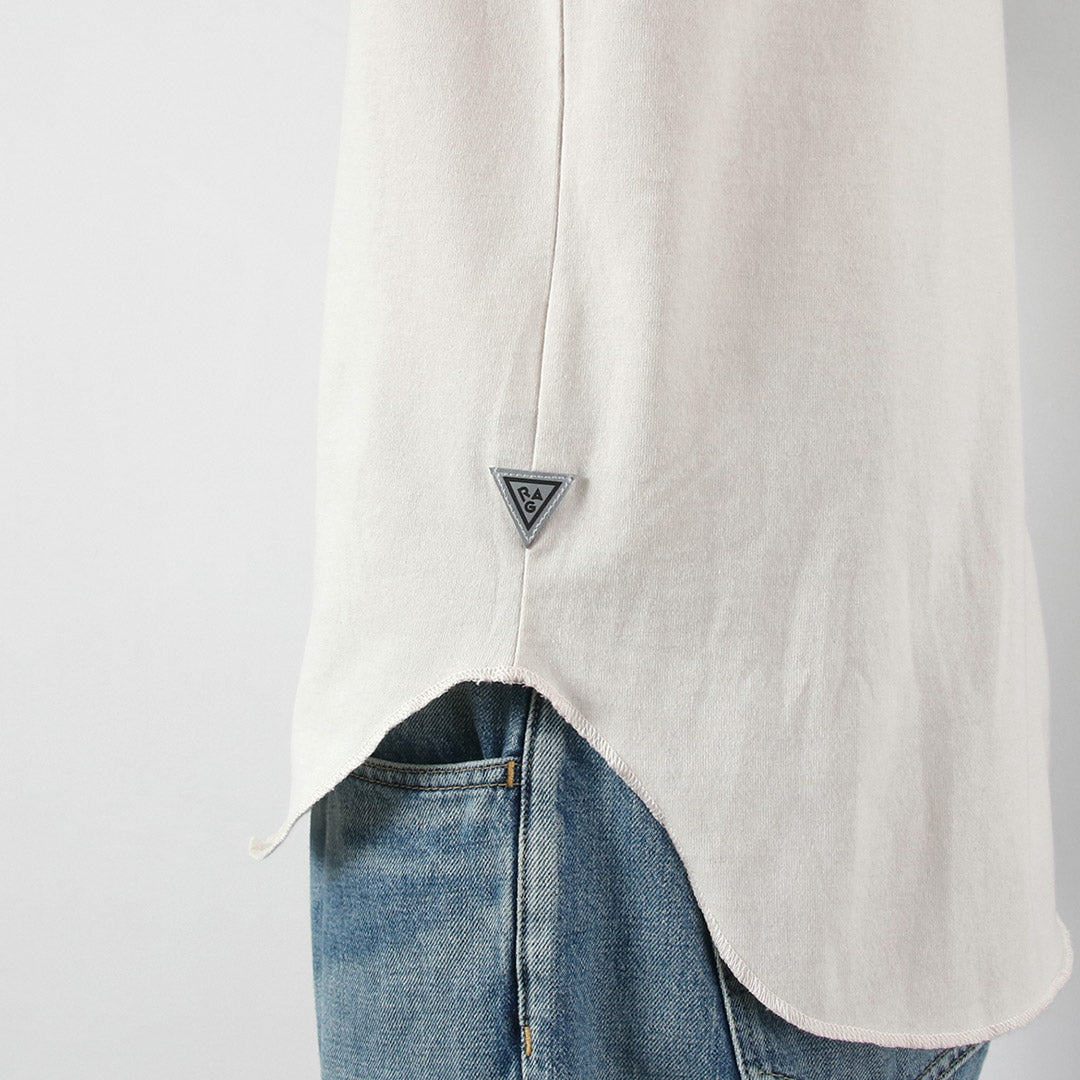 HEALTHKNIT(ヘルスニット)×RAG 別注 7分袖 ラグランスリーブ クルーネックTシャツ オープンエンド ドライジャージ 抗菌・防臭加工