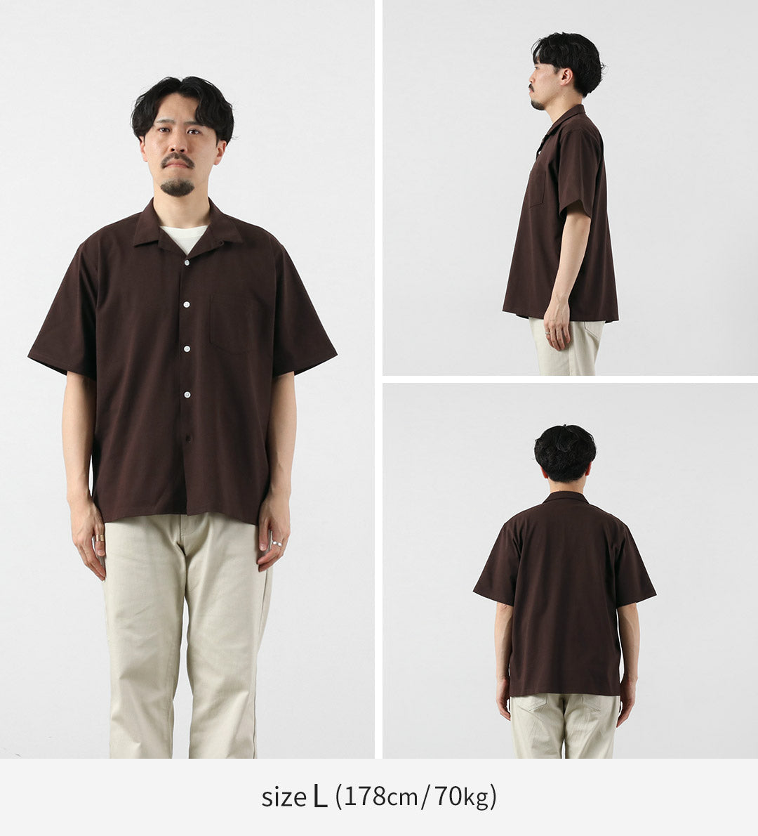 HEALTHKNIT(ヘルスニット)×RAG 別注 半袖 オープンカラーシャツ オープンエンド ドライジャージ 抗菌・防臭加工
