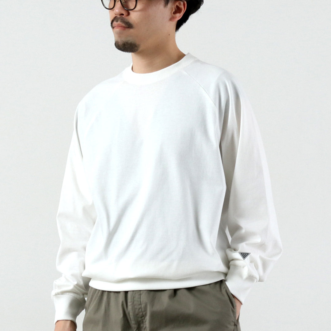 HEALTHKNIT(ヘルスニット) ×RAG 別注 ヘルスニット×ラグ 長袖クルーネック スウェッティー オープンエンド ドライジャージ 抗菌・防臭加工