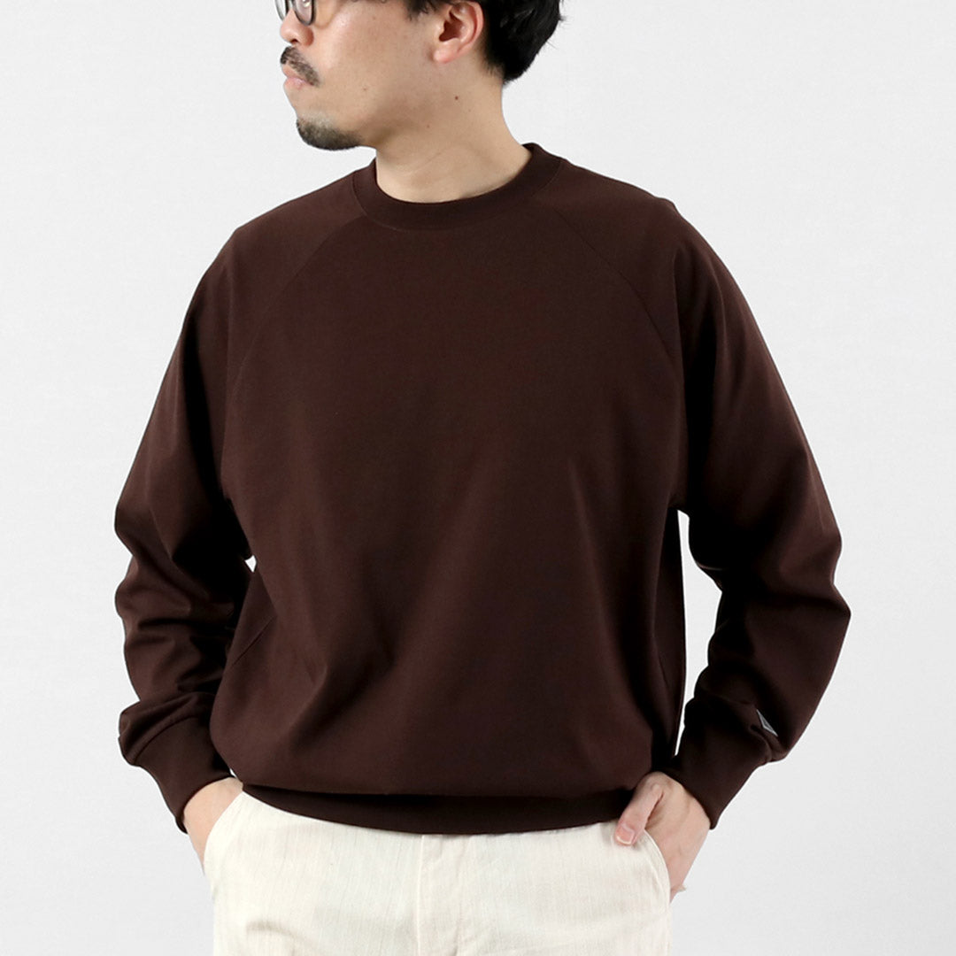 HEALTHKNIT(ヘルスニット) ×RAG 別注 ヘルスニット×ラグ 長袖クルーネック スウェッティー オープンエンド ドライジャージ 抗菌・防臭加工