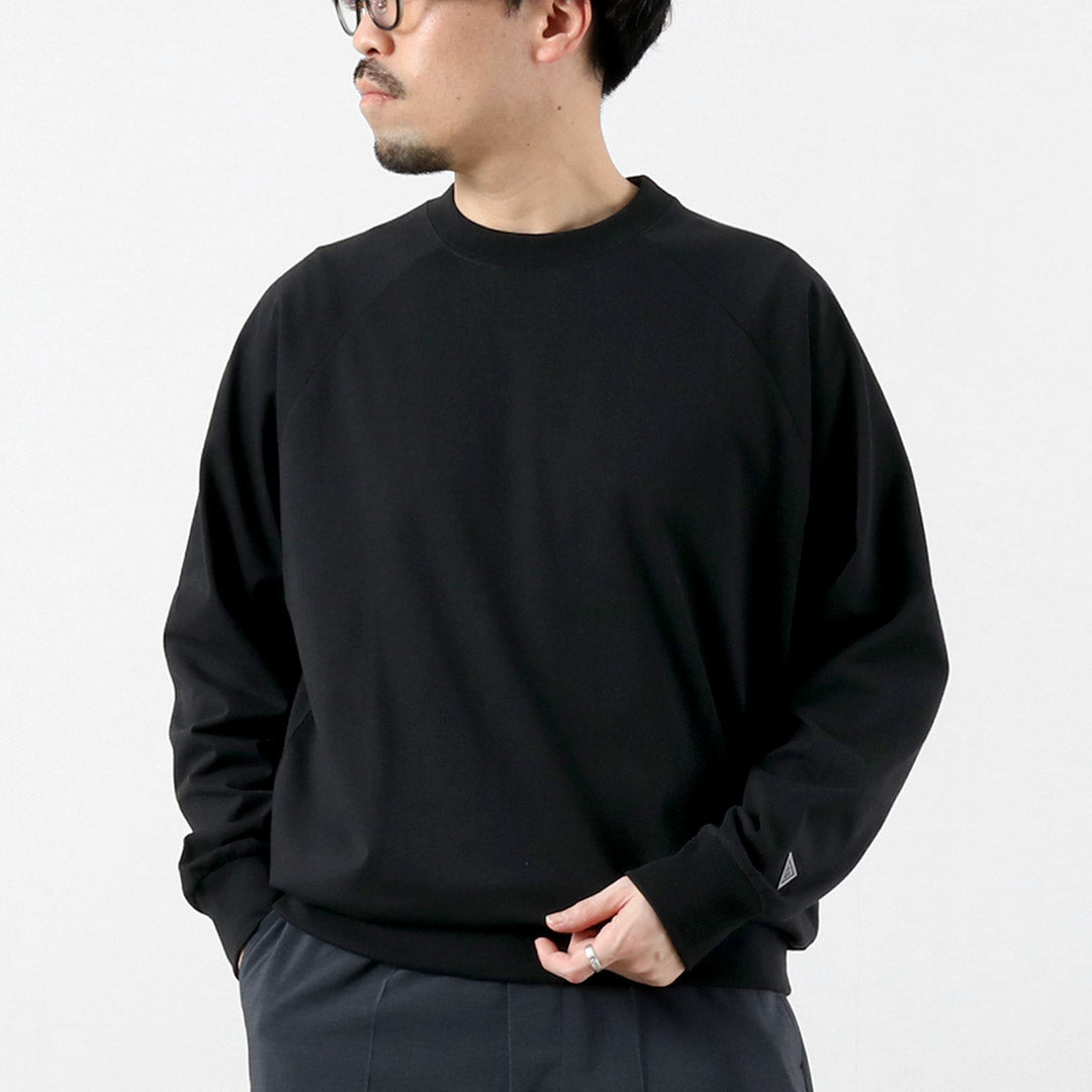 HEALTHKNIT(ヘルスニット) ×RAG 別注 ヘルスニット×ラグ 長袖クルーネック スウェッティー オープンエンド ドライジャージ 抗菌・防臭加工