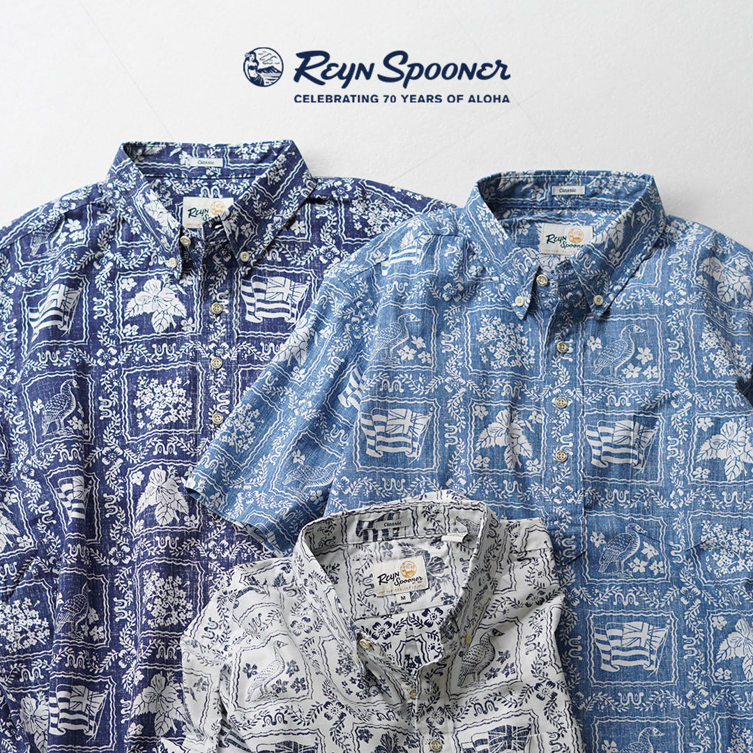 REYN SPOONER(レインスプーナー) ラハイナ セーラー プルオーバーシャツ アロハシャツ