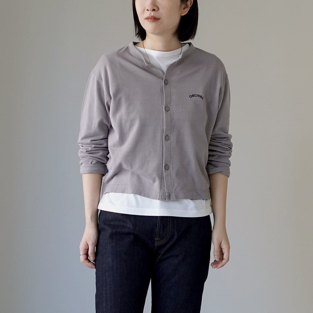 ORCIVAL(オーシバル) クルーネック カーディガン 日本製