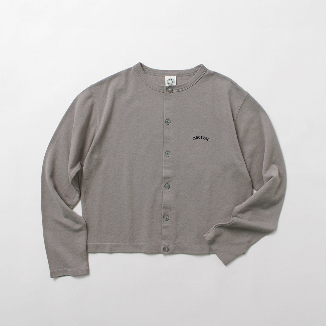 ORCIVAL(オーシバル) クルーネック カーディガン 日本製