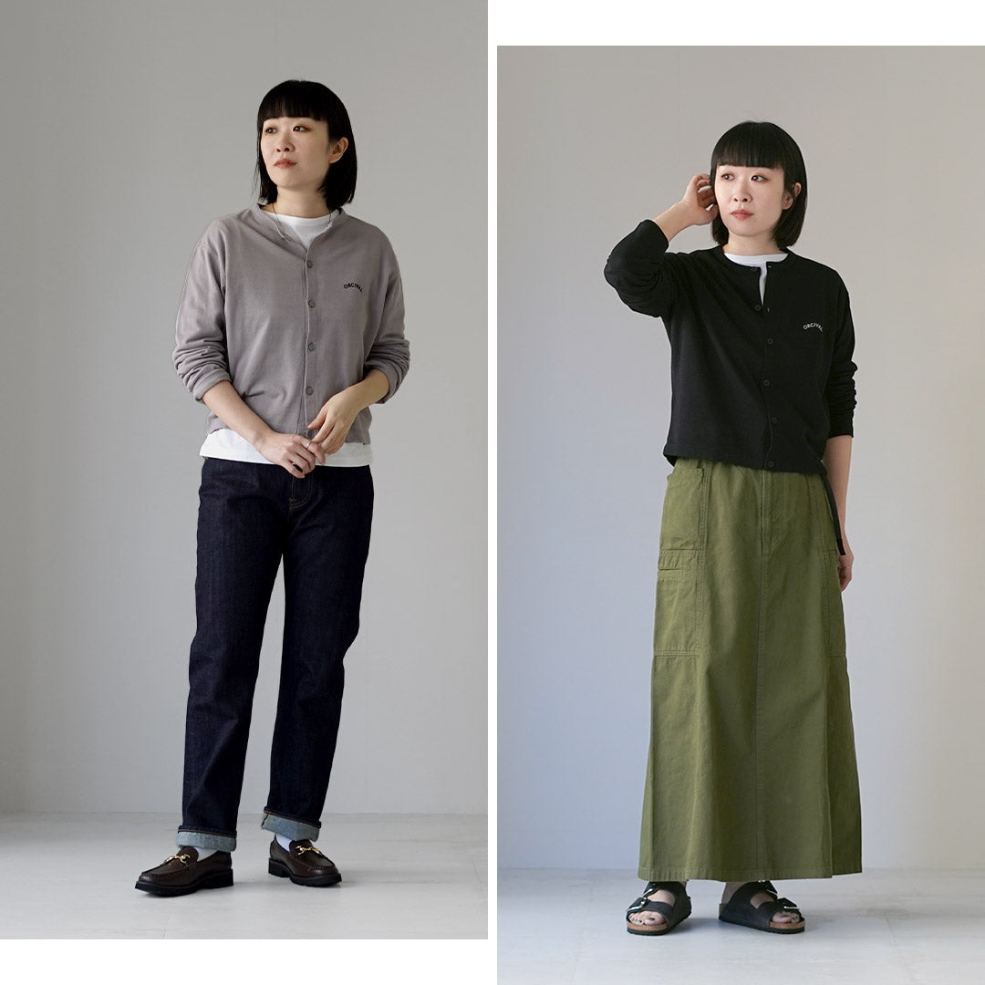 ORCIVAL(オーシバル) クルーネック カーディガン 日本製