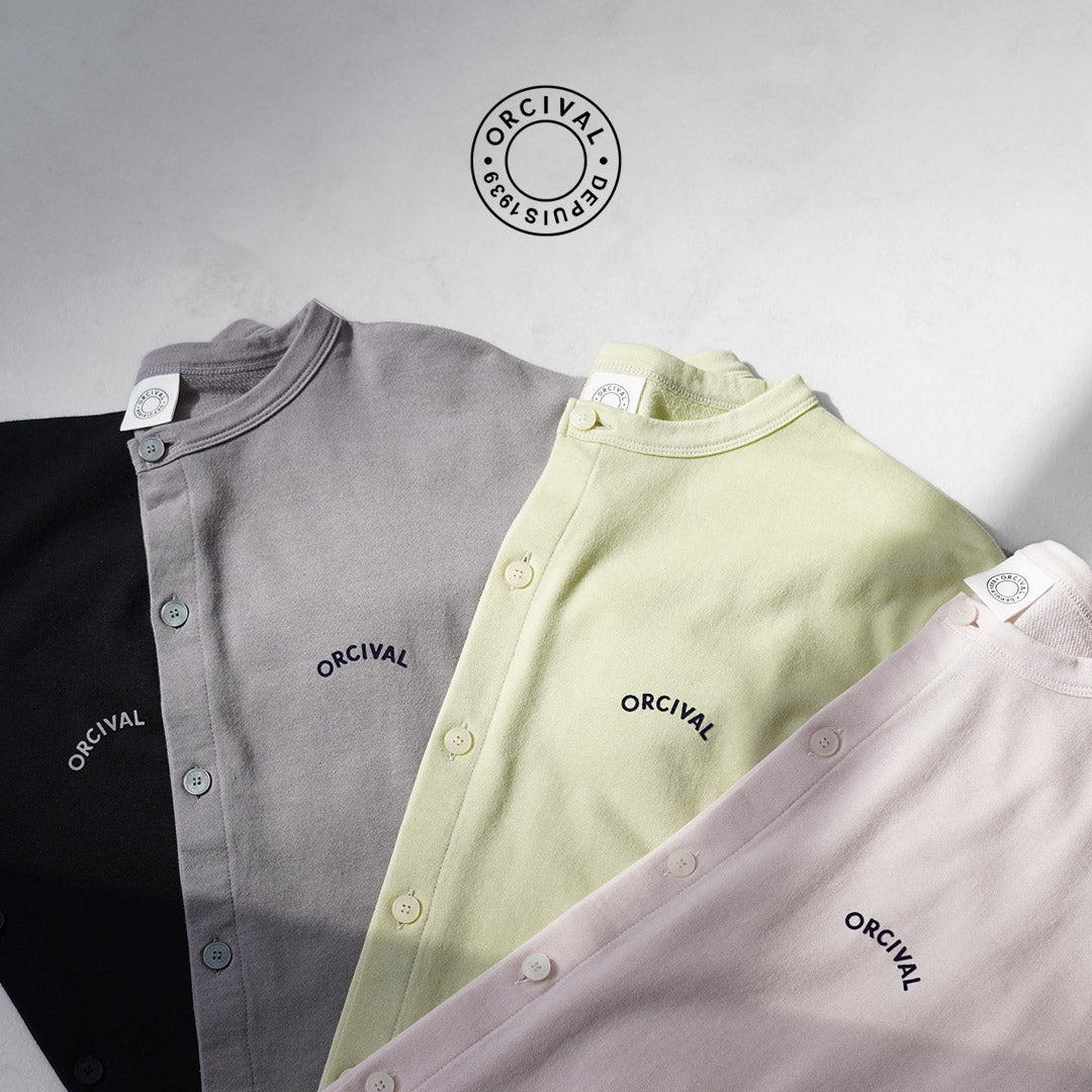 ORCIVAL(オーシバル) クルーネック カーディガン 日本製