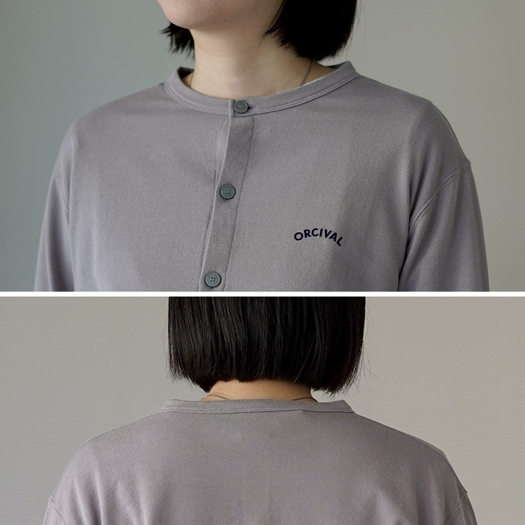ORCIVAL(オーシバル) クルーネック カーディガン 日本製