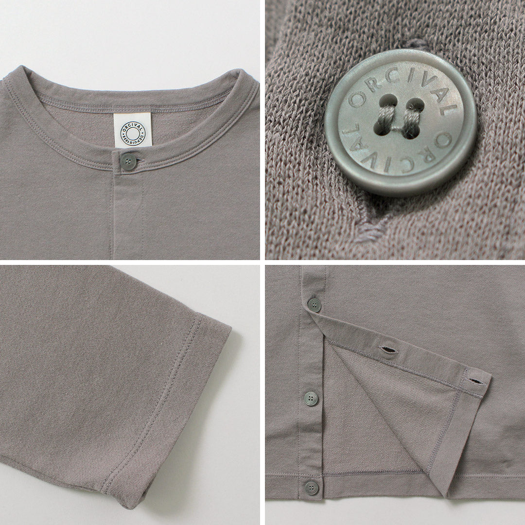 ORCIVAL(オーシバル) クルーネック カーディガン 日本製