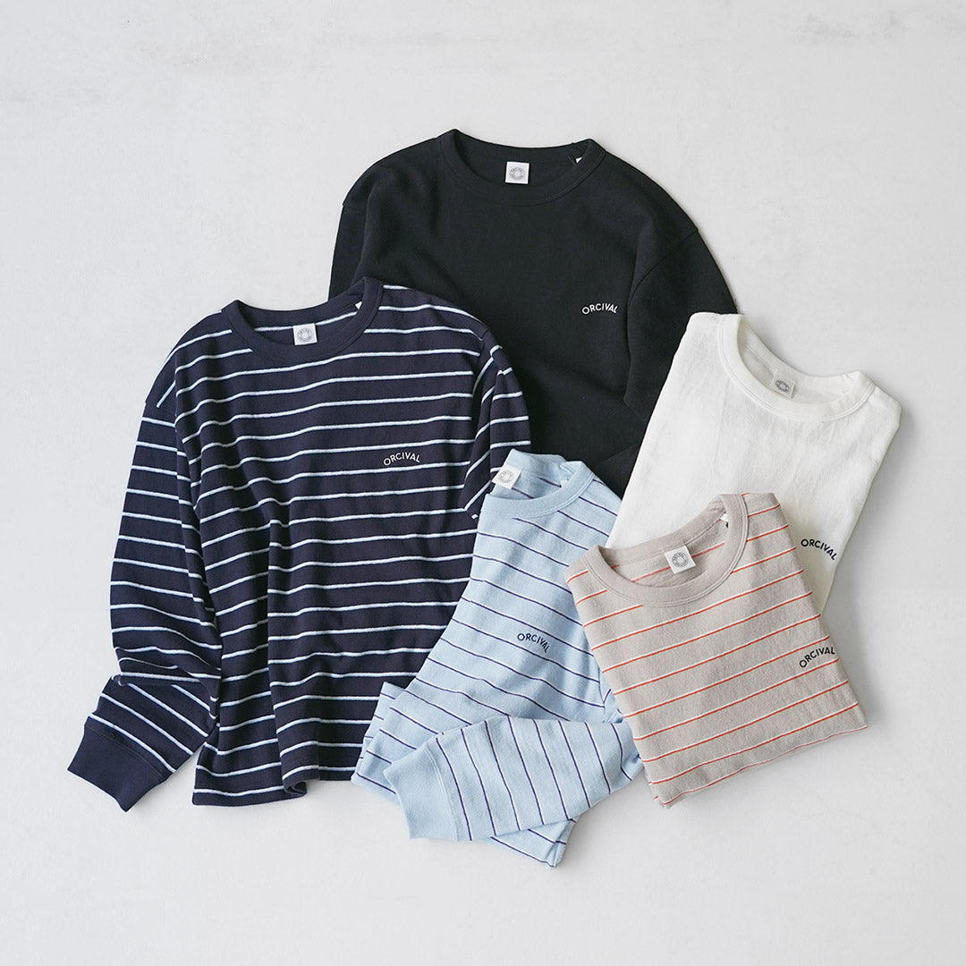 ORCIVAL(オーシバル) エンブロイダリー ロングスリーブ プルオーバー 日本製