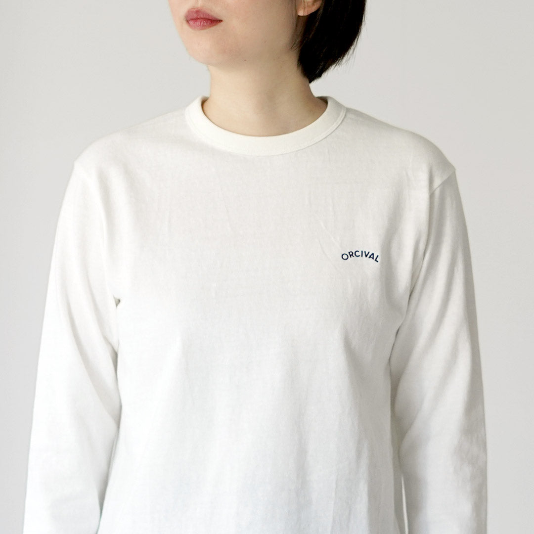 ORCIVAL(オーシバル) エンブロイダリー ロングスリーブ プルオーバー 日本製