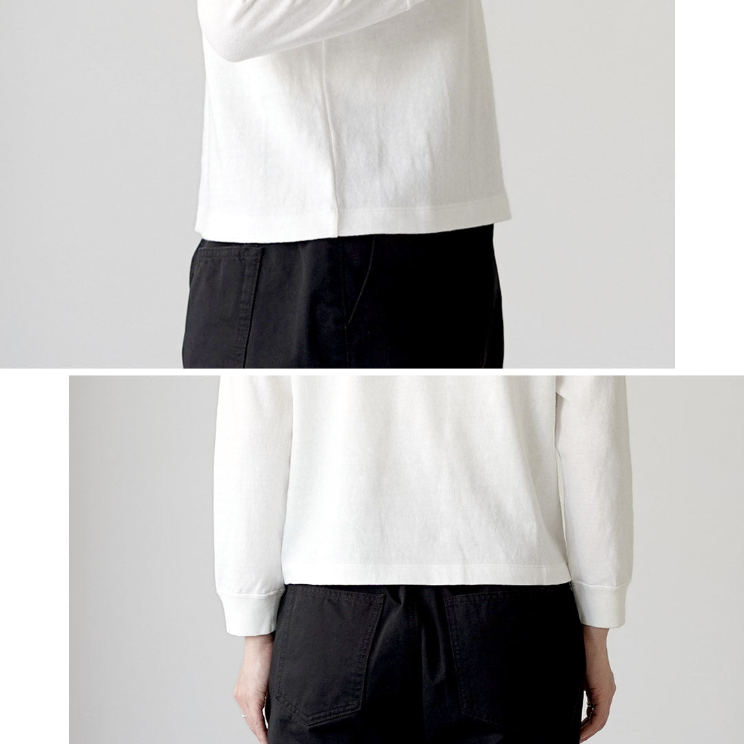 ORCIVAL(オーシバル) エンブロイダリー ロングスリーブ プルオーバー 日本製