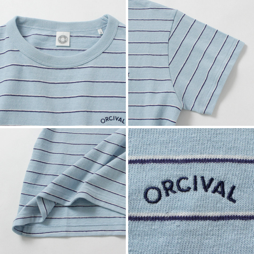 ORCIVAL(オーシバル) エンブロイダリー ショートスリーブ プルオーバー 日本製