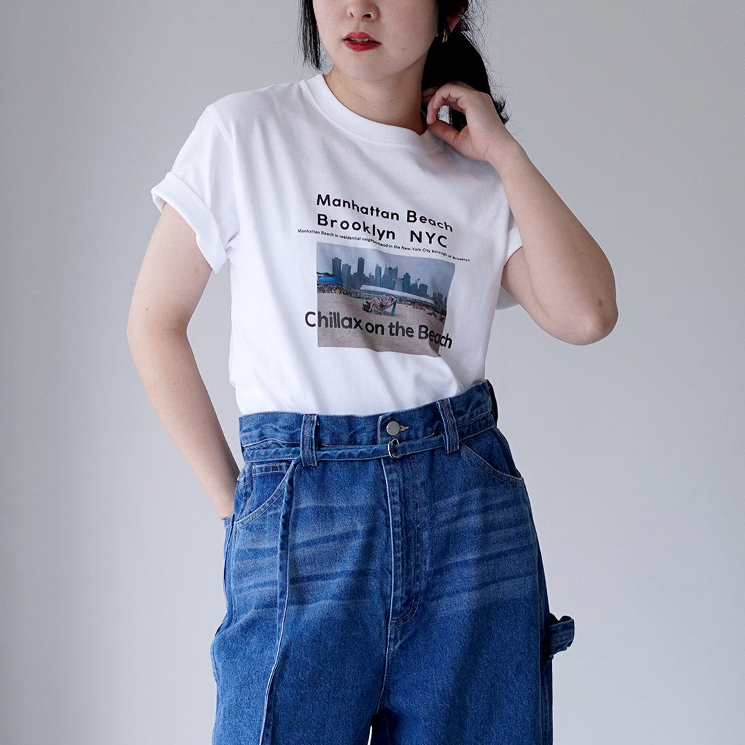 ANGE IN DISGUISE(アンジ イン ディスガイズ) ロゴ&フォト Tシャツ