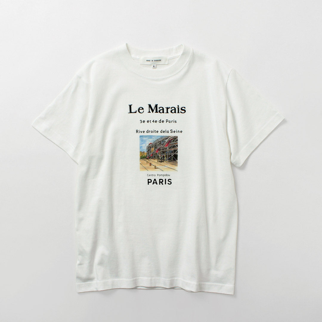 ANGE IN DISGUISE(アンジ イン ディスガイズ) ロゴ&フォト Tシャツ