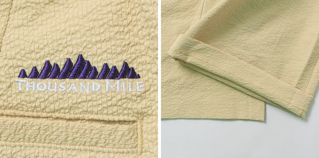 THOUSAND MILE(サウザンドマイル) シアサッカー ロングワイドパンツ