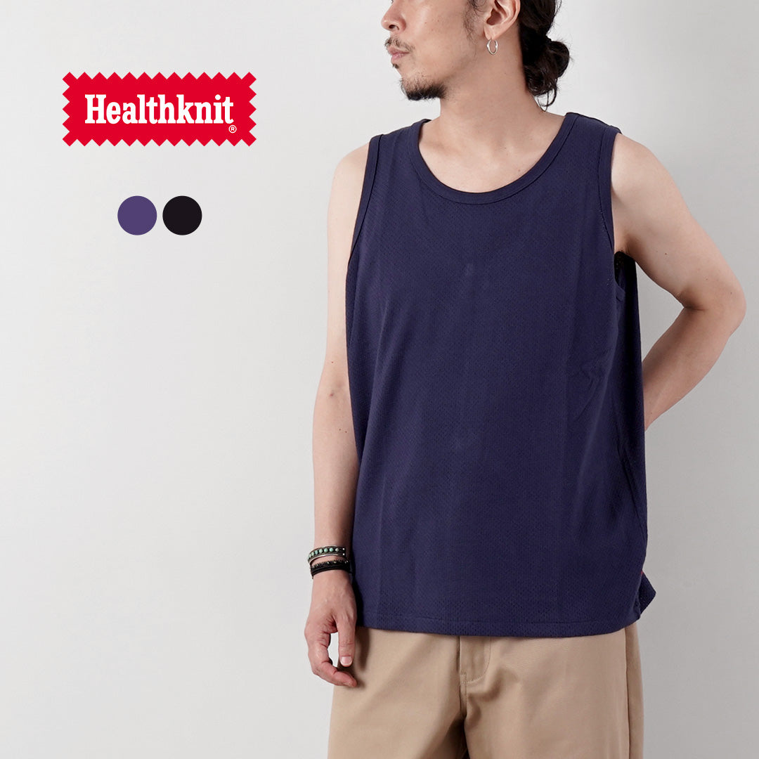 HEALTHKNIT(ヘルスニット) USコットン メッシュ タンクトップ