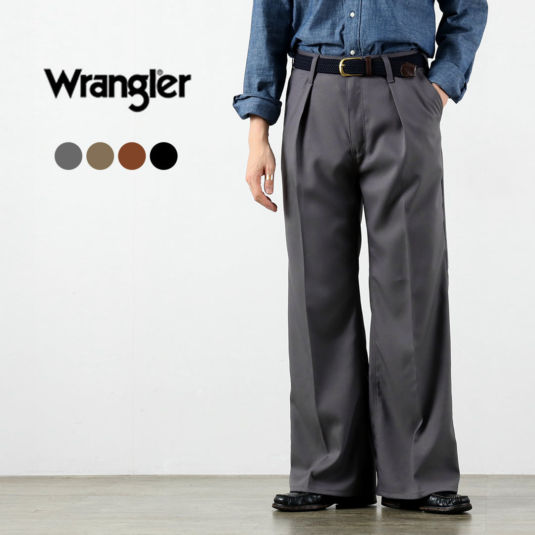 WRANGLER(ラングラー) ランチャー ワイド ポリエステルツイル スラックス
