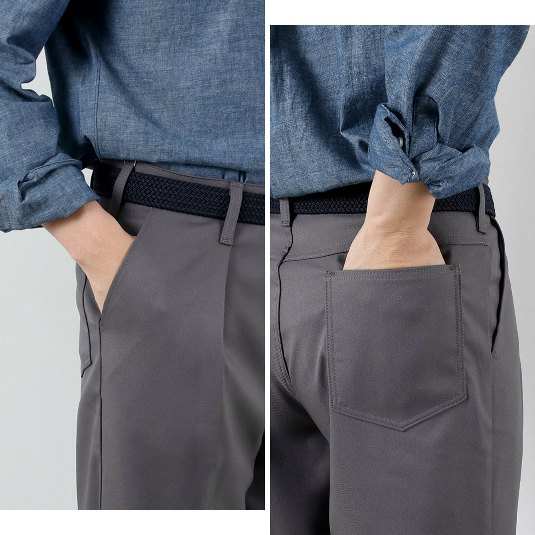 WRANGLER(ラングラー) ランチャー ワイド ポリエステルツイル スラックス