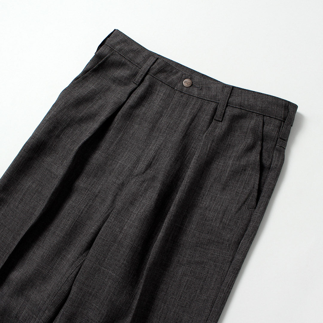 WRANGLER(ラングラー) ランチャー ワイド リネンライクファブリック パンツ
