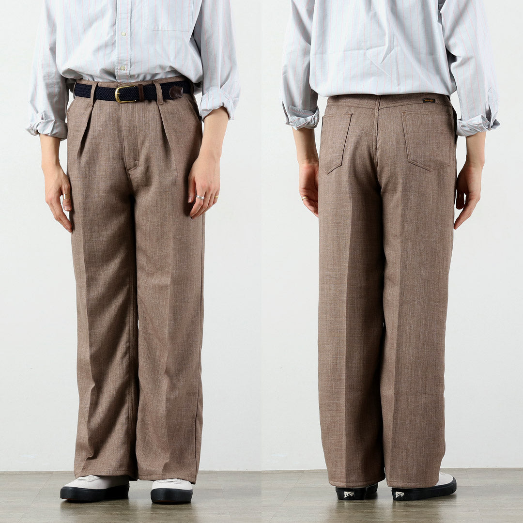 WRANGLER(ラングラー) ランチャー ワイド リネンライクファブリック パンツ
