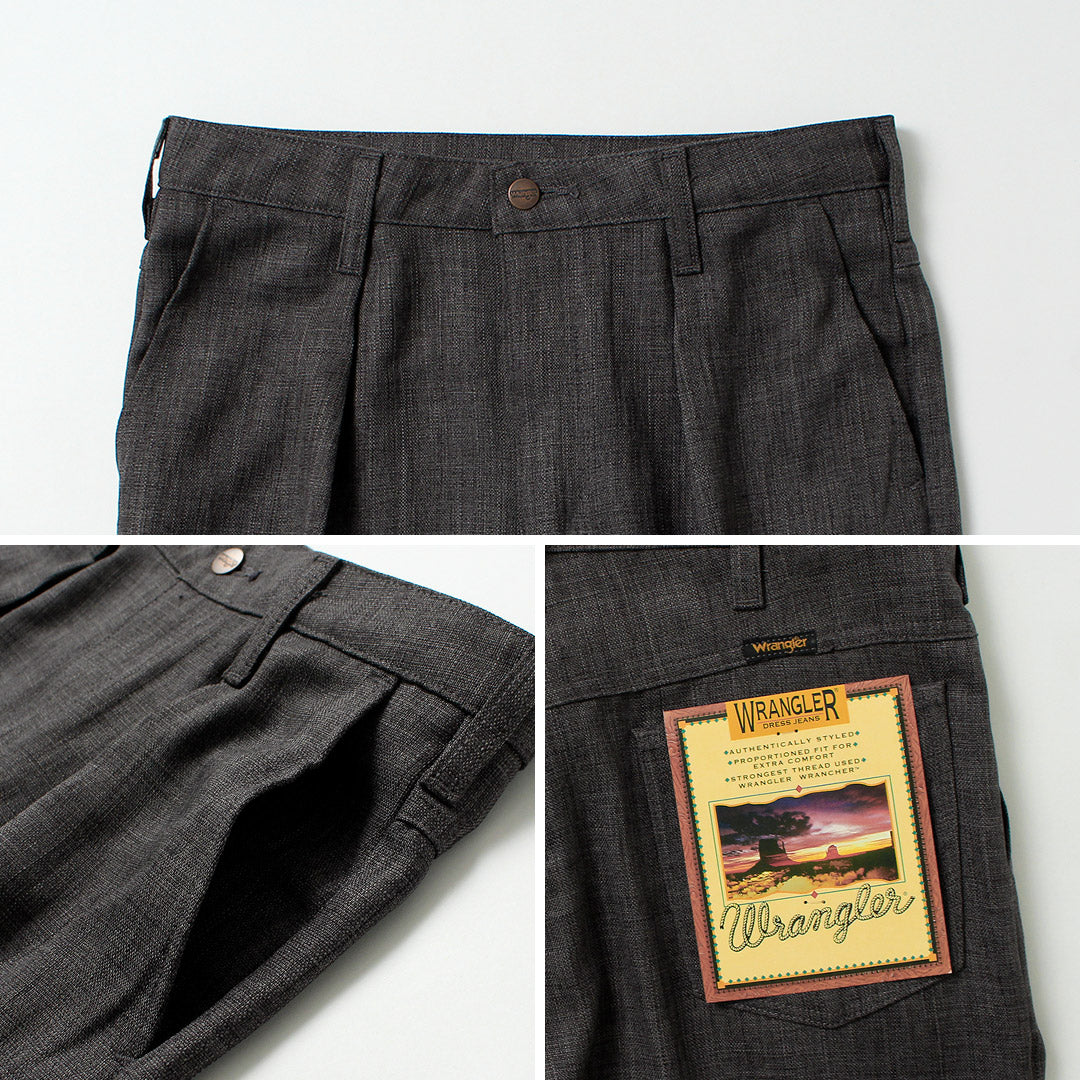 WRANGLER(ラングラー) ランチャー ワイド リネンライクファブリック パンツ