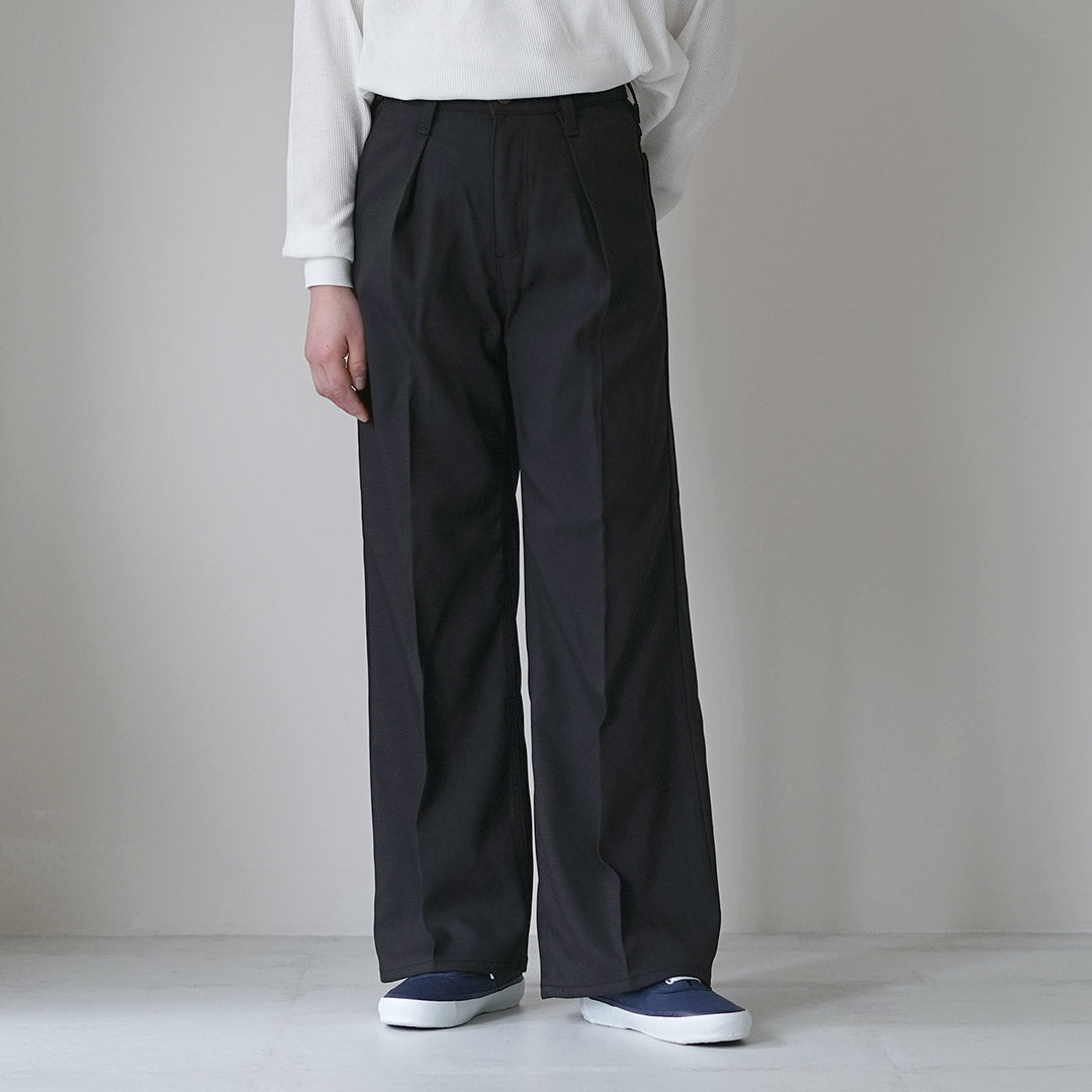 WRANGLER(ラングラー) ランチャー ワイド ポリエステルツイル パンツ レディース