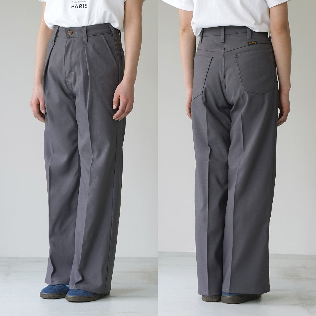 WRANGLER(ラングラー) ランチャー ワイド ポリエステルツイル パンツ レディース