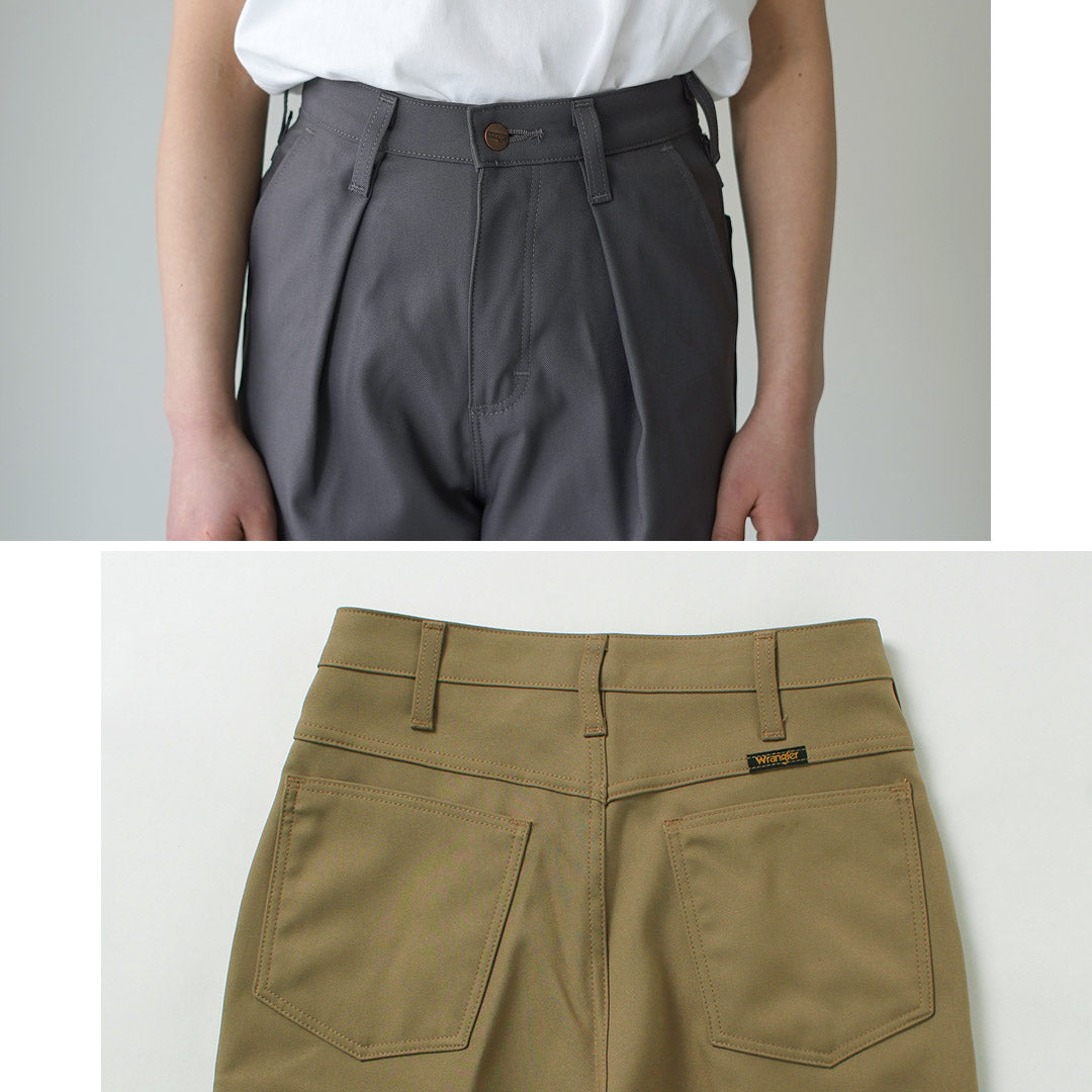 WRANGLER(ラングラー) ランチャー ワイド ポリエステルツイル パンツ レディース