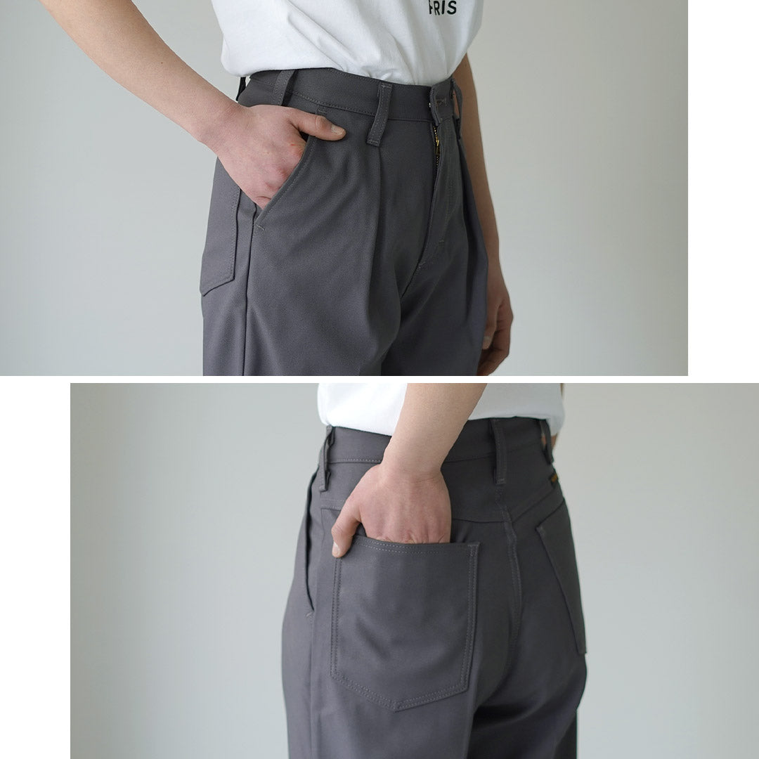 WRANGLER(ラングラー) ランチャー ワイド ポリエステルツイル パンツ レディース