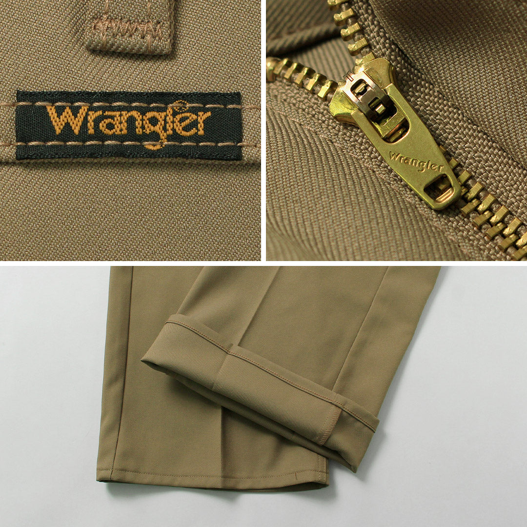 WRANGLER(ラングラー) ランチャー ワイド ポリエステルツイル パンツ レディース