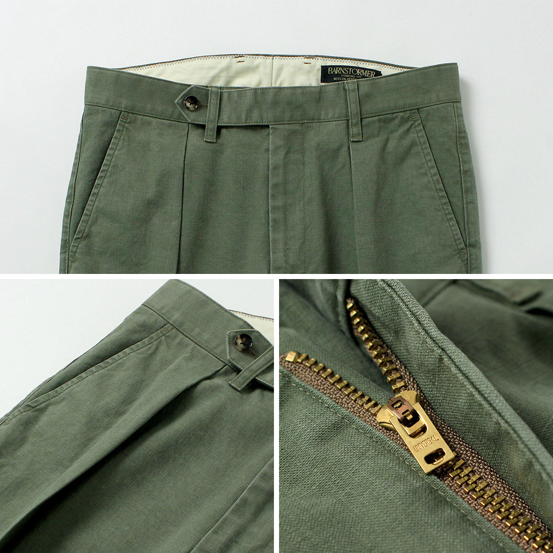 BARNSTORMER(バーンストーマー) 1プリーツ フレンチワーカーズ パンツ 日本製