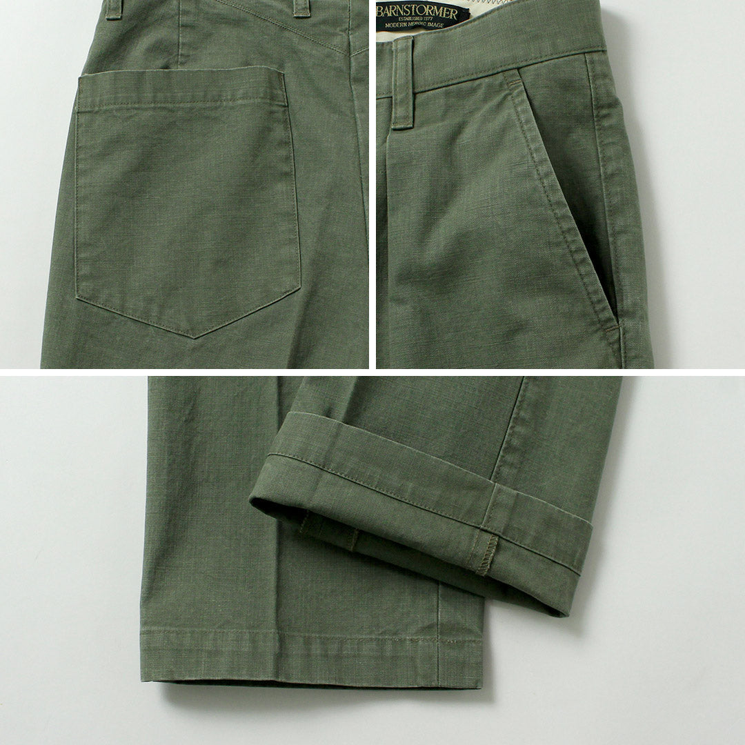 BARNSTORMER(バーンストーマー) 1プリーツ フレンチワーカーズ パンツ 日本製