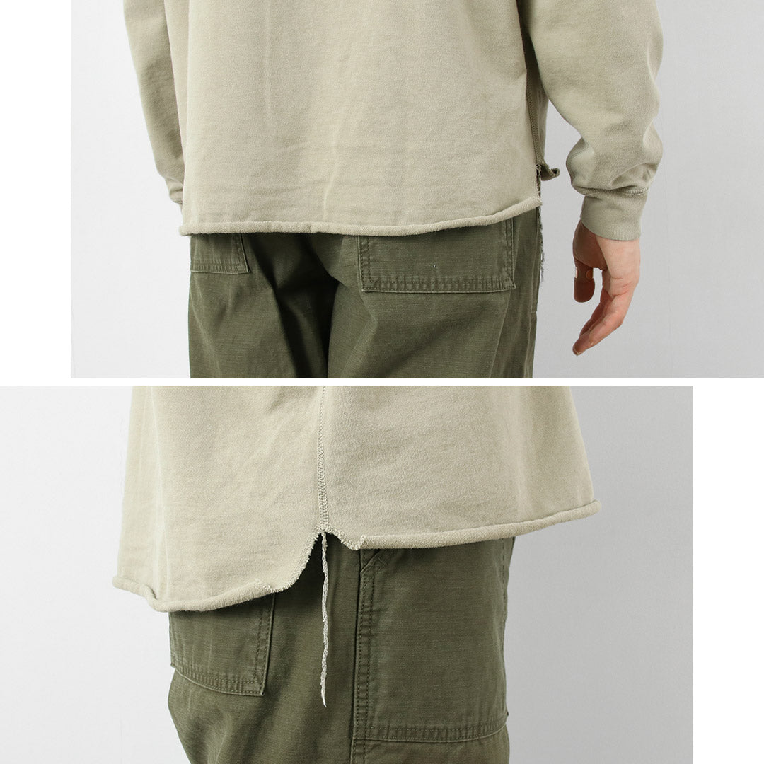 REMI RELIEF(レミレリーフ) SP加工スーピマ裏毛ラグランクルー スウェット 日本製