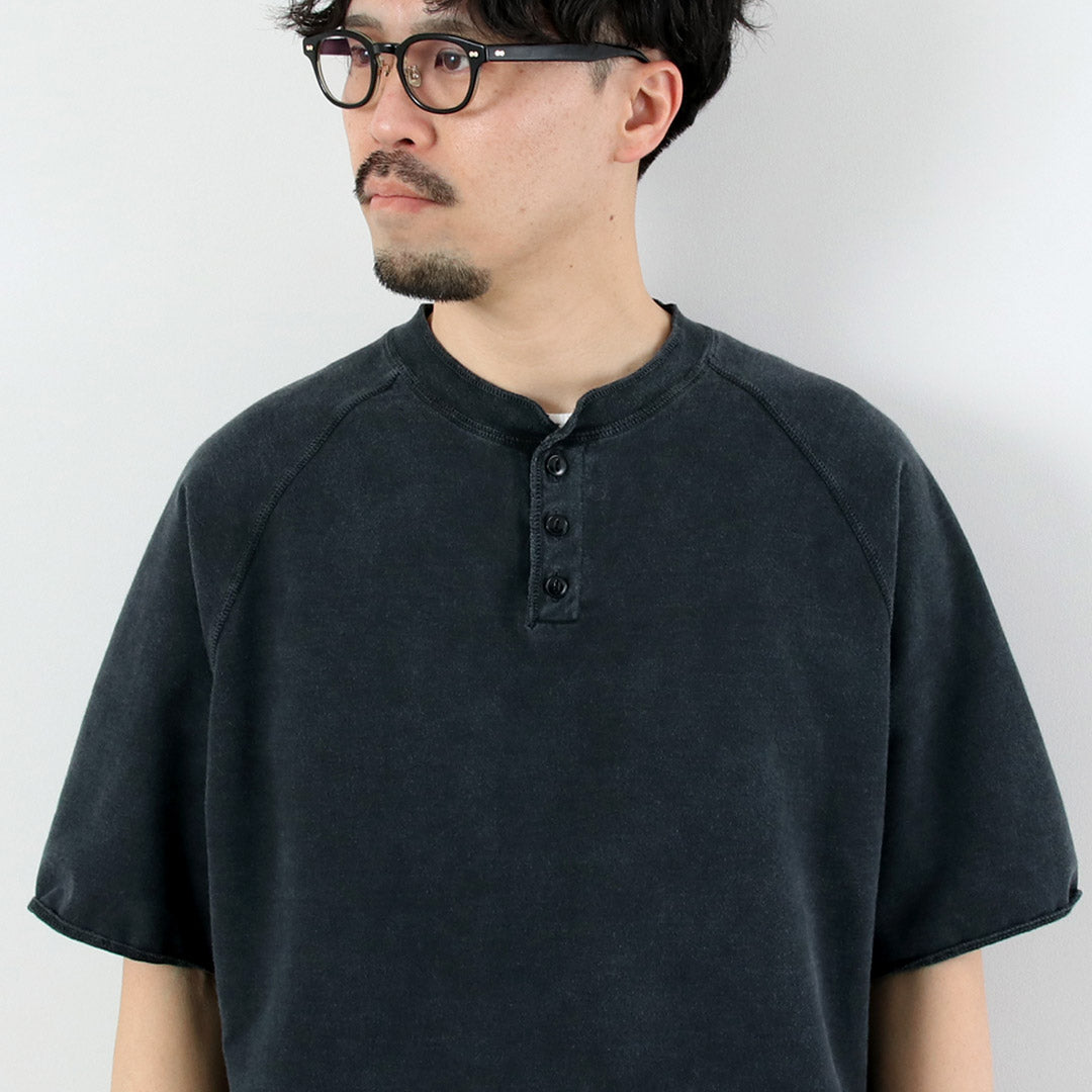 REMI RELIEF(レミレリーフ) スーピマ裏毛ヘンリーネックS/Sクルー 日本製