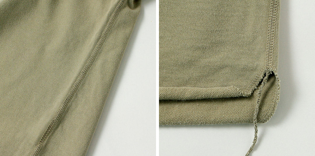 REMI RELIEF(レミレリーフ) スーピマ裏毛ヘンリーネックS/Sクルー 日本製