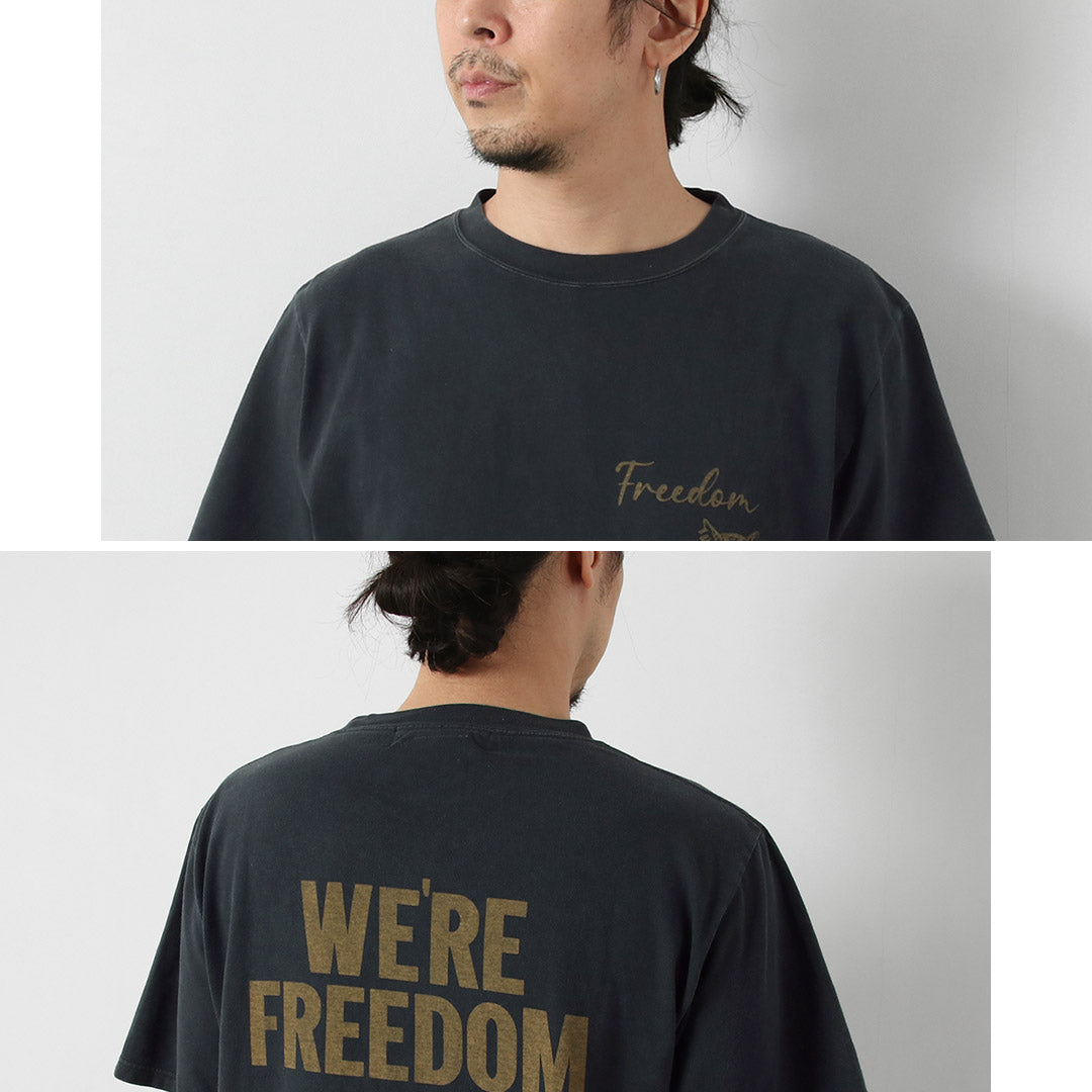 REMI RELIEF(レミレリーフ) HARD SP加工20/-天竺レギュラーTシャツ(FREEDOM) 日本製