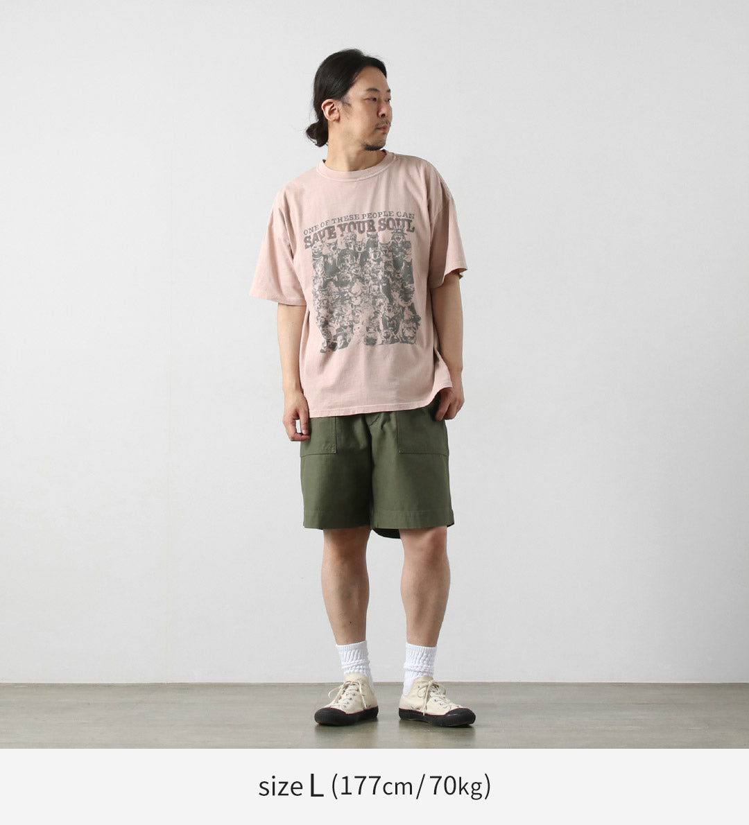 REMI RELIEF(レミレリーフ) HARD SP加工20/-天竺BIGサイズTシャツ(SAVE YOUR SOUL) 日本製